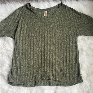 Faded Glory Olive Green Short Sleeve Top